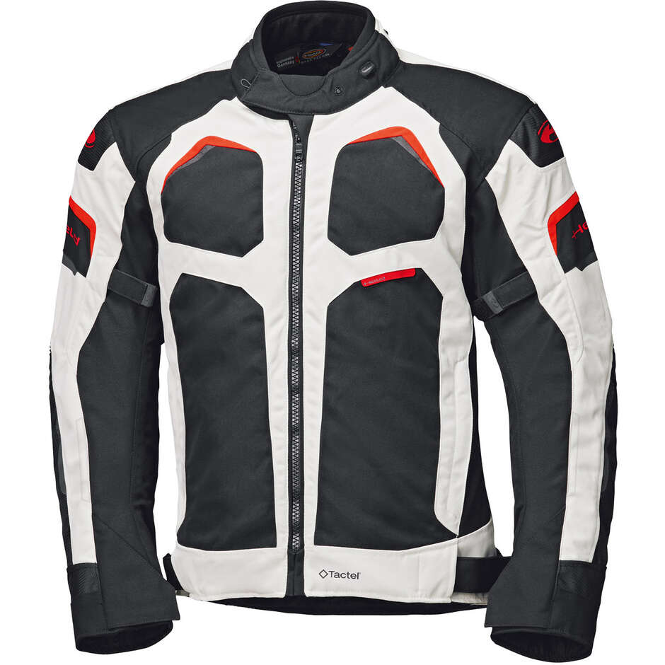 Veste de moto Held Manzano Top Gris Rouge