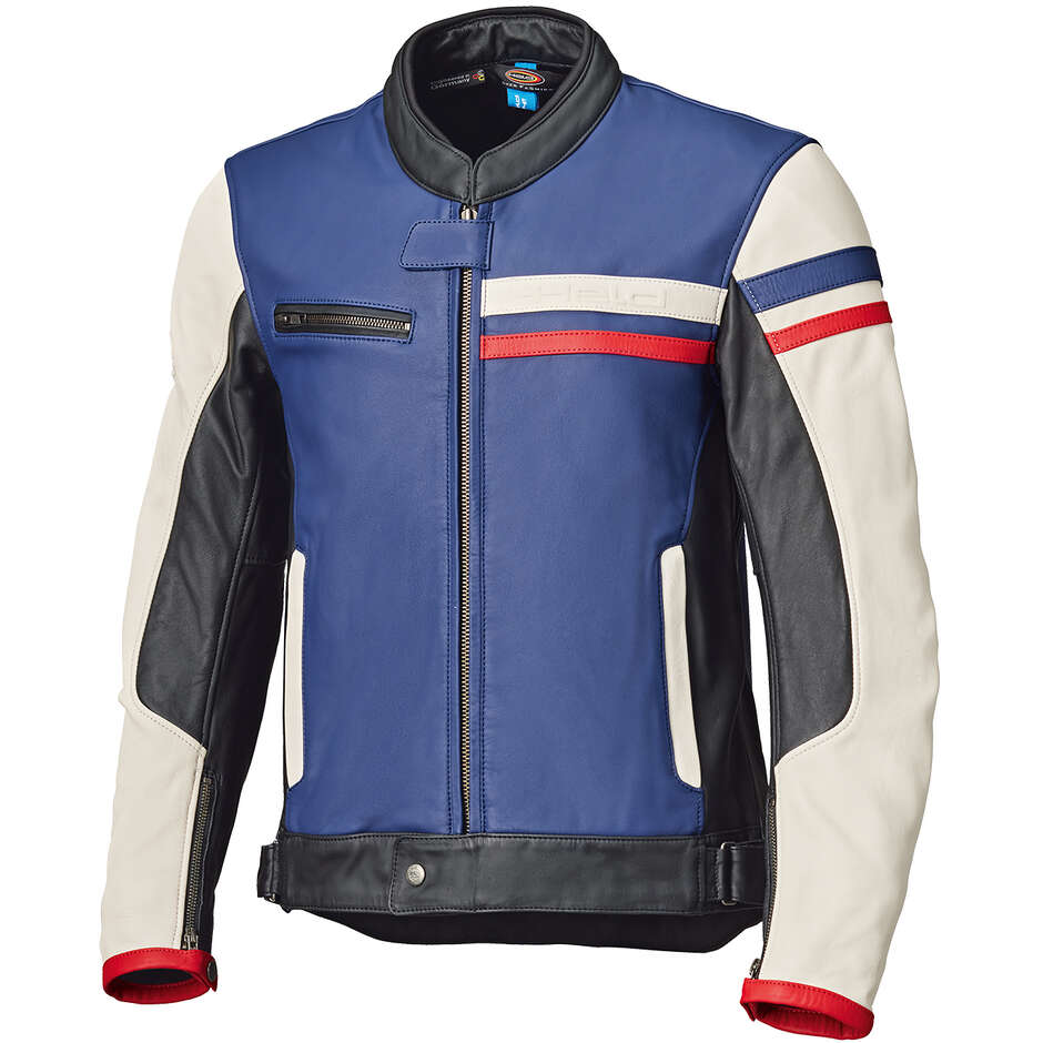 Veste de moto Held Midway bleu rouge blanc