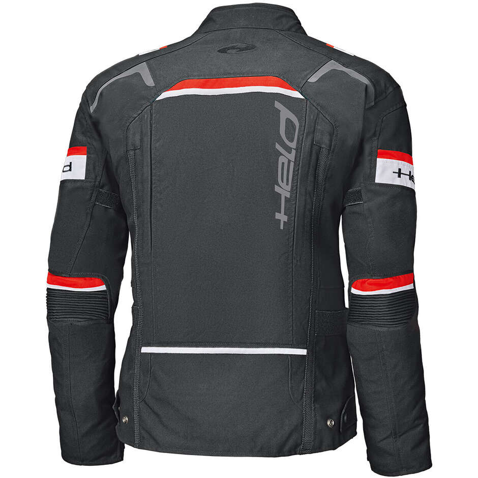 Veste de moto Held Tourino Top noir rouge