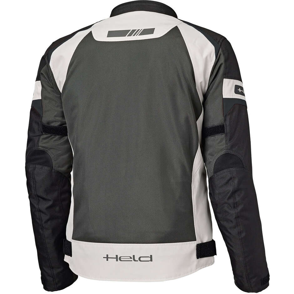 Veste de moto Held Tropic 4 Top Gris Noir