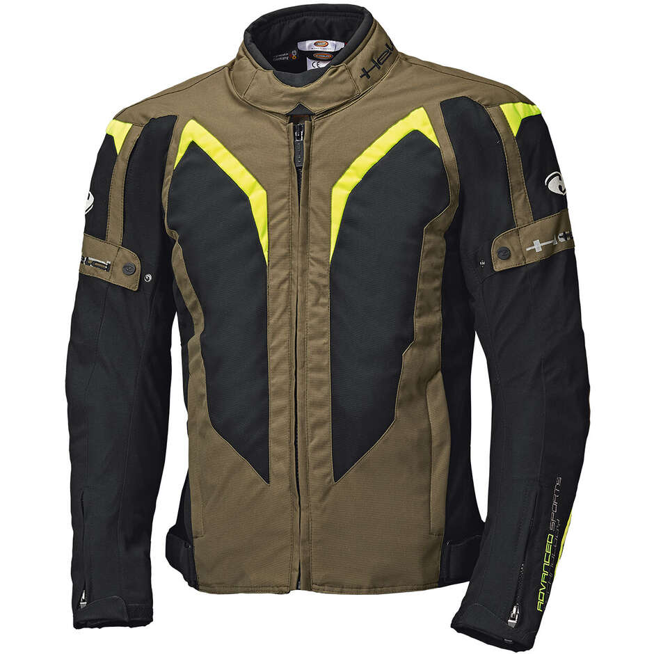 Veste de moto Held Zelda vert militaire jaune fluo