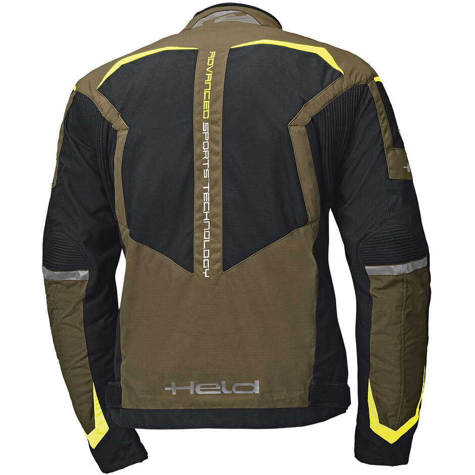 Veste de moto Held Zelda vert militaire jaune fluo