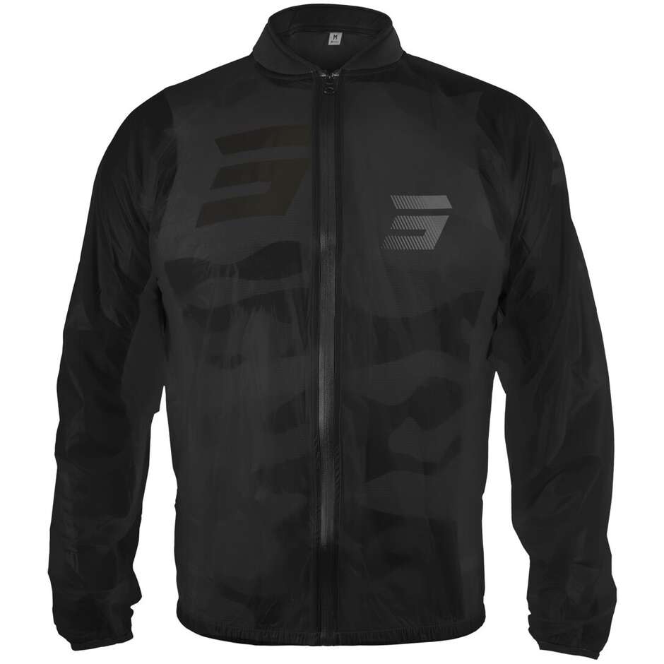 Veste de moto imperméable Shot STRETCHABLE WINDBREAKER Noir