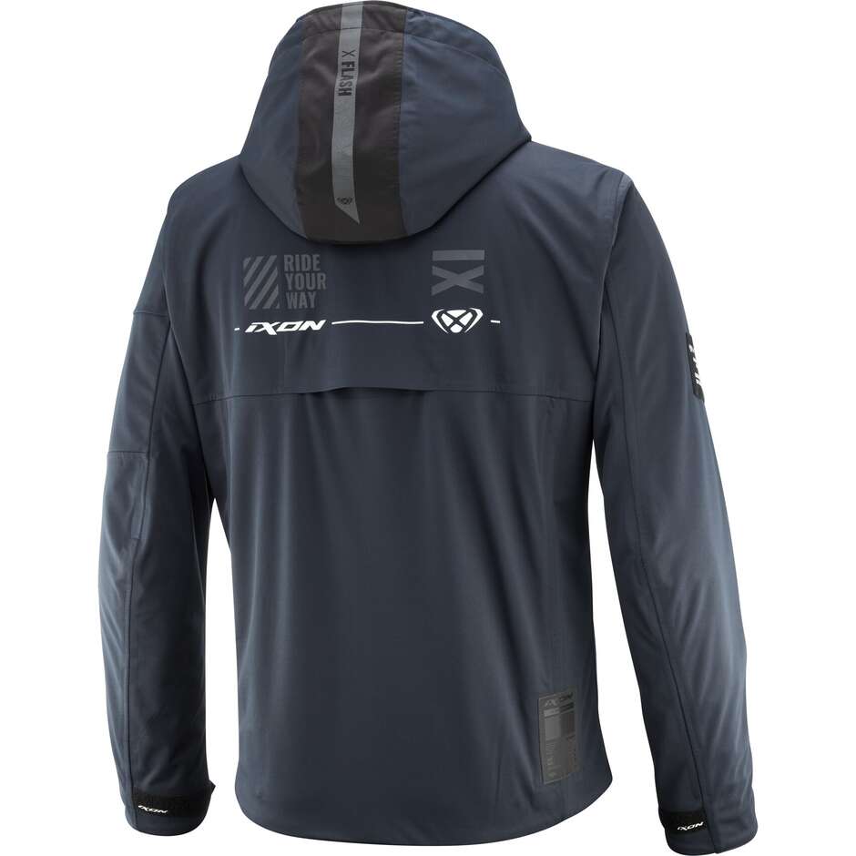Veste de moto Ixon M-QUARTER bleu marine et noir