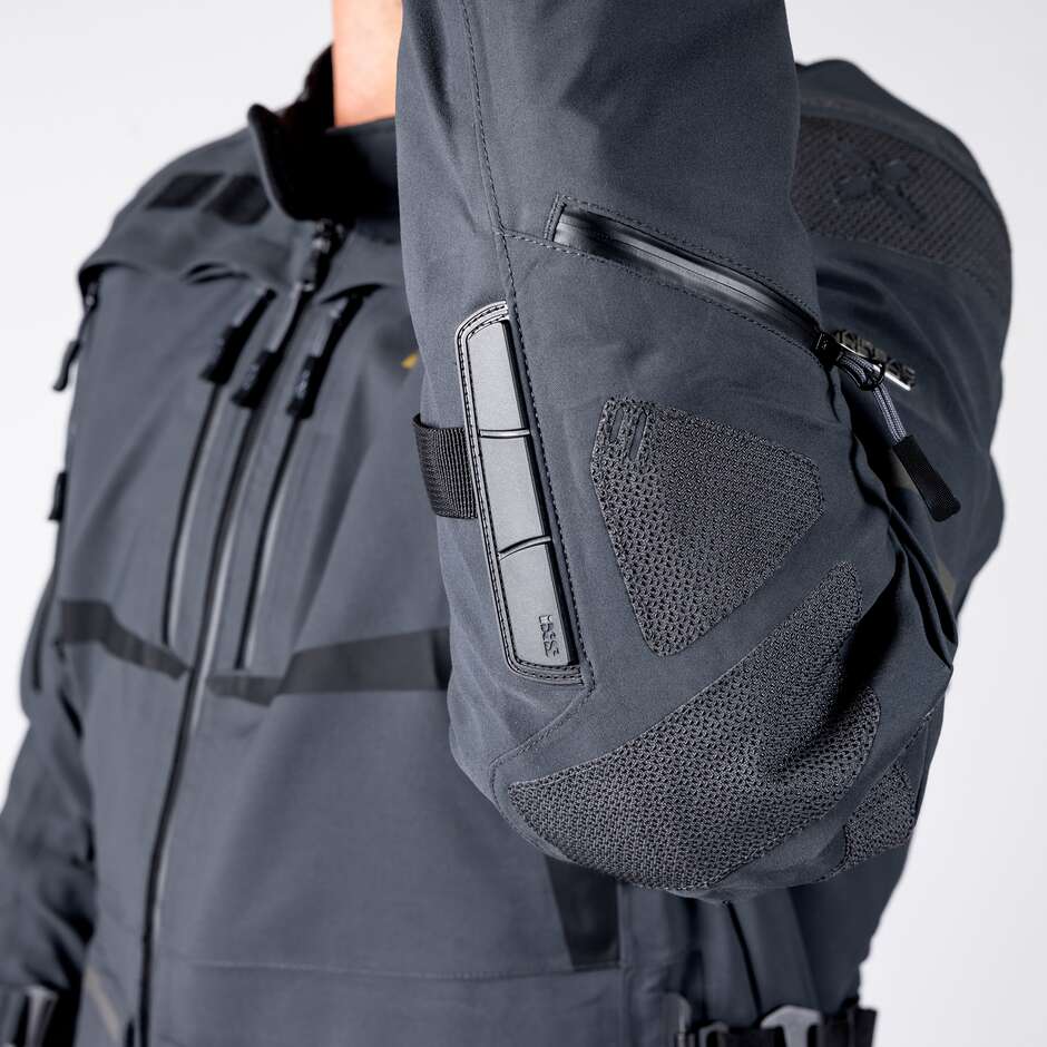 Veste de moto laminée iXS Tourster-GTX 1.0 Gris foncé - Longue