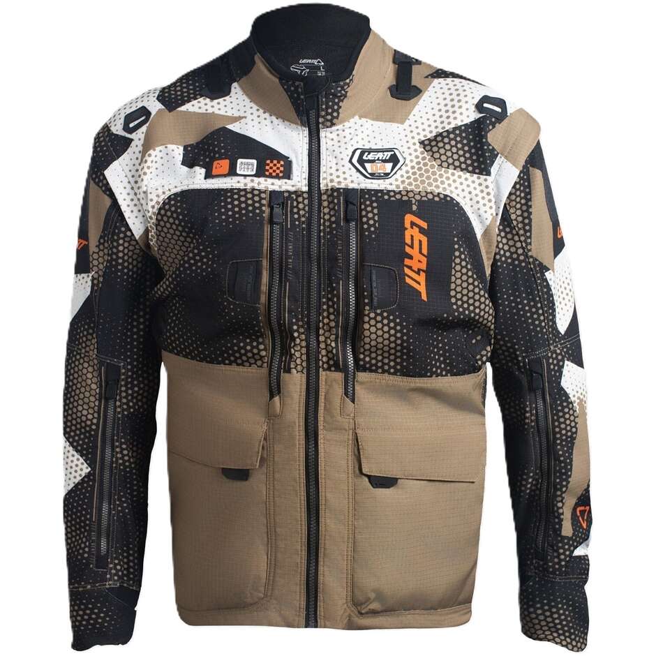Veste de moto Leatt 5.5 Enduro marron