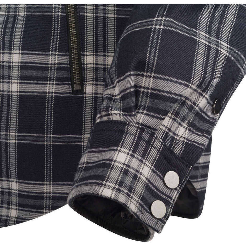 Veste de moto longue Segura TRAFFIC Blanc Bleu marine