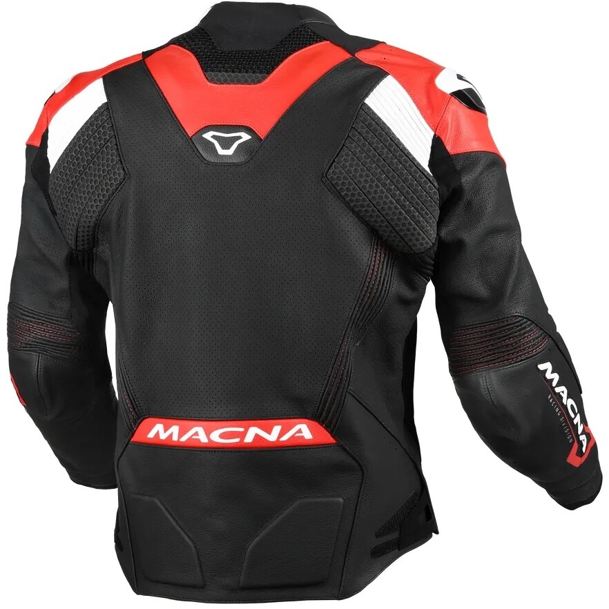 Veste de moto Macna Blitz noire/rouge