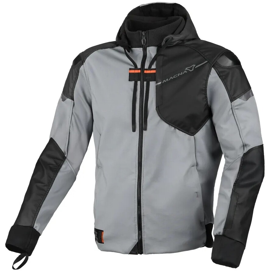 Veste de moto Macna Distec grise/noire