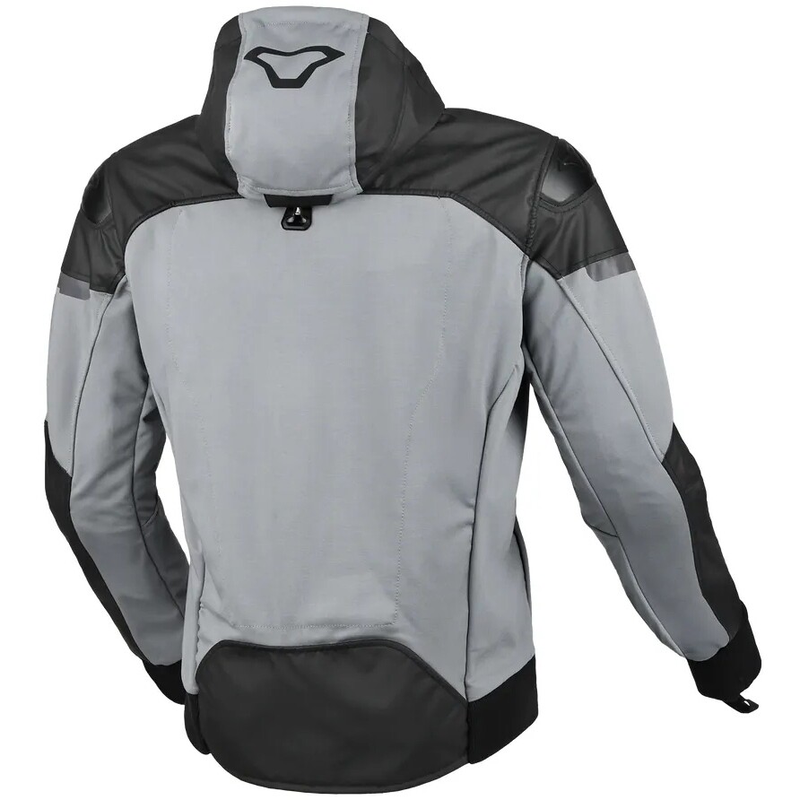 Veste de moto Macna Distec grise/noire