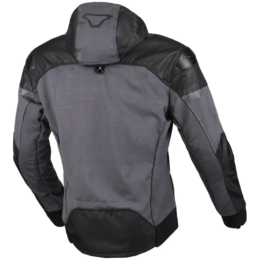 Veste de moto Macna Distec noire/grise