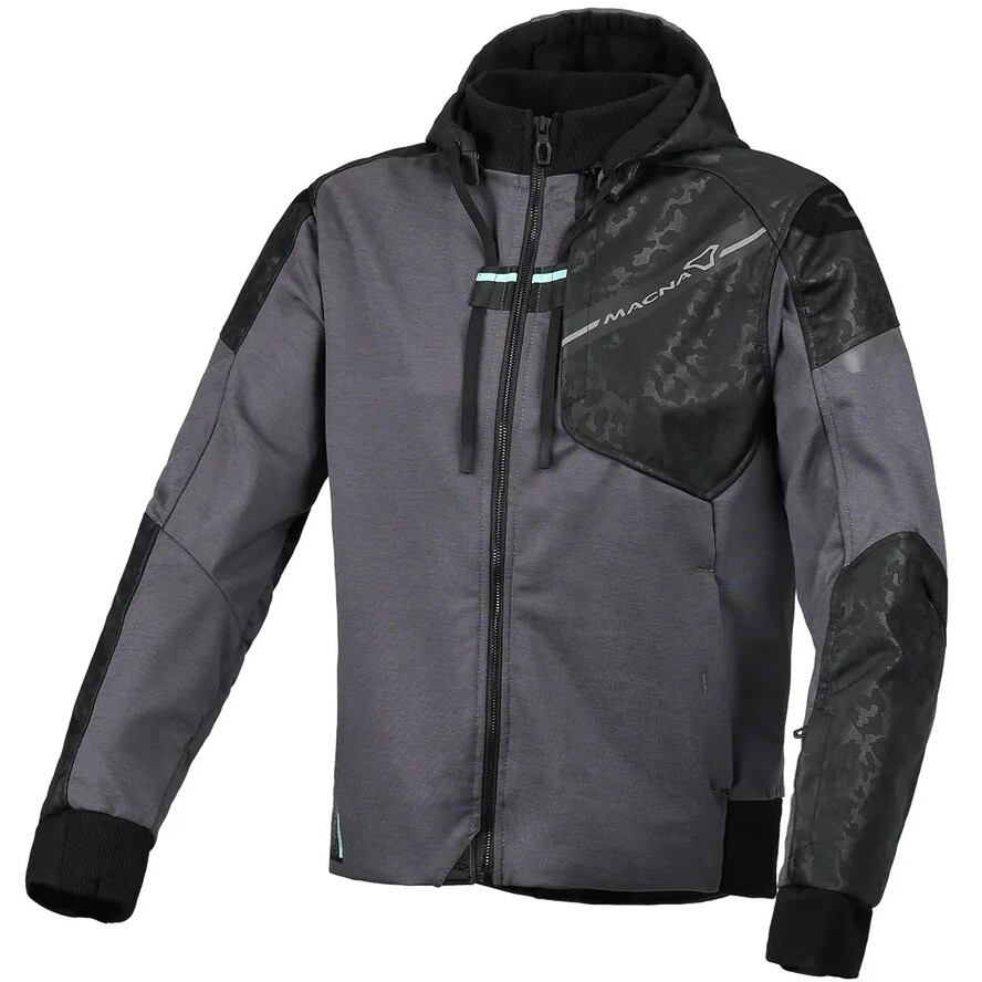 Veste de moto Macna Distec pour femme, imprimé noir