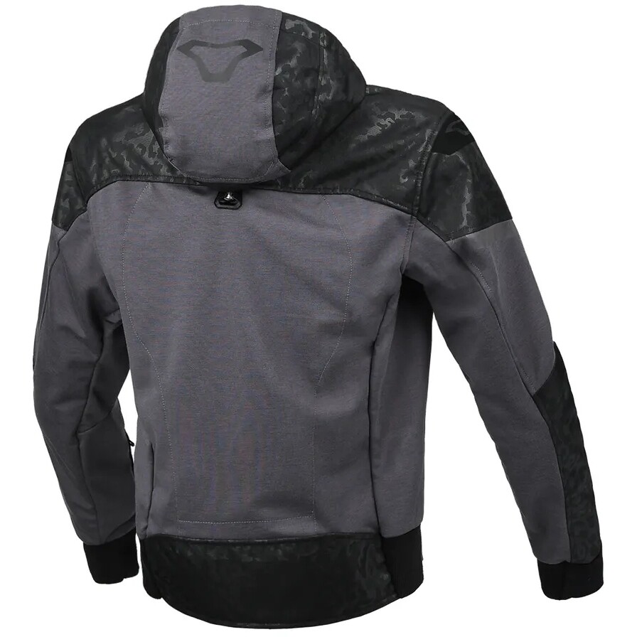 Veste de moto Macna Distec pour femme, imprimé noir