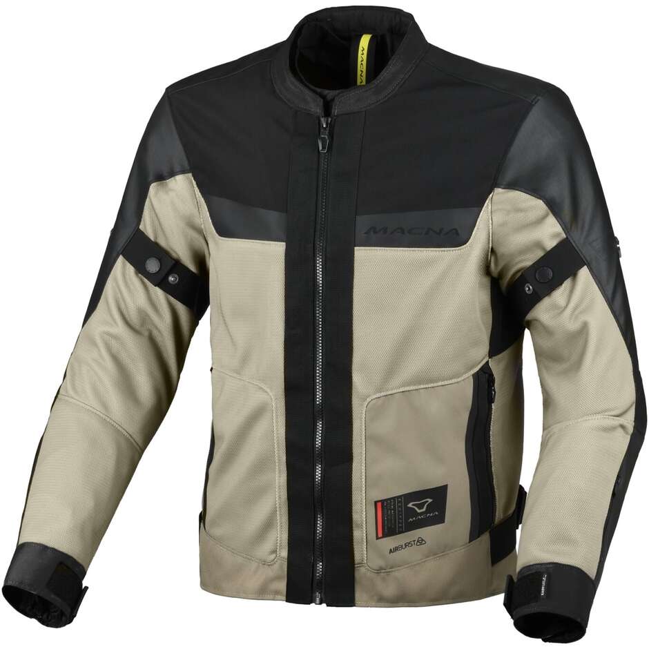 Veste de moto Macna Empire 2.0 taupe noir