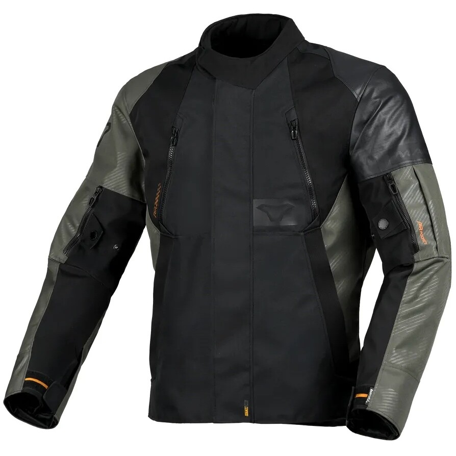 Veste de moto Macna Entry verte/noire