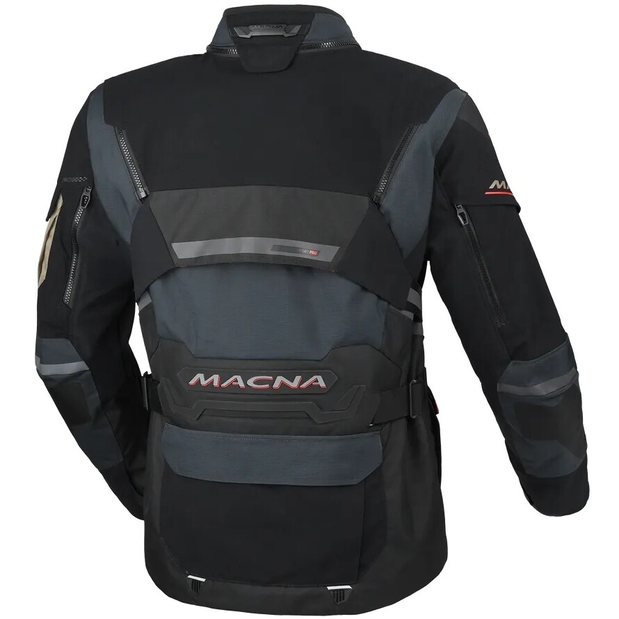Veste de moto Macna Flexodus Noir/Bleu