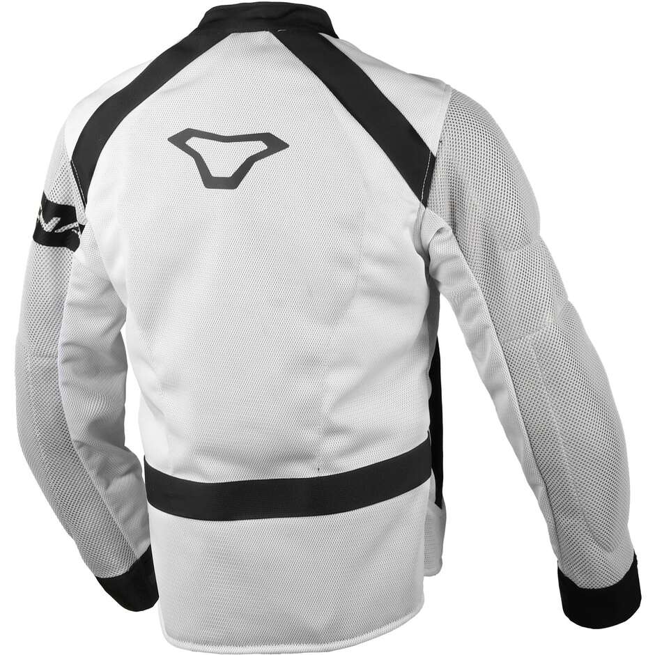 Veste de moto Macna Torida pour femme, gris clair