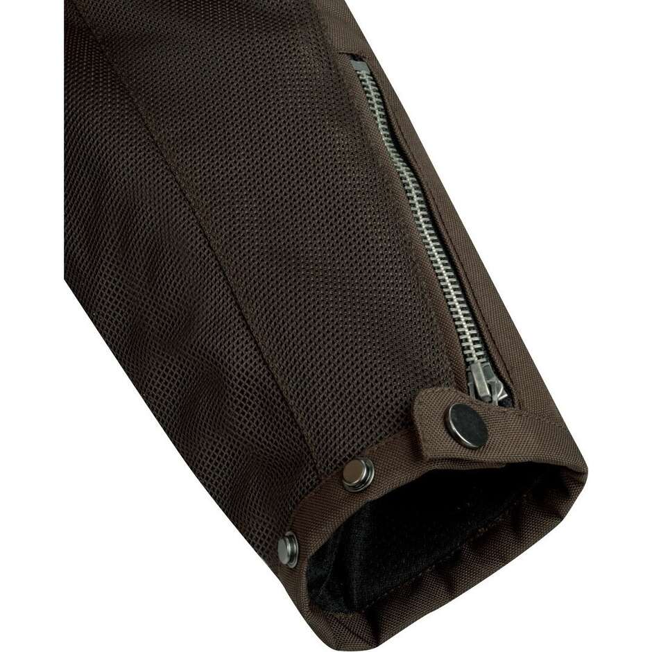 Veste de moto marron Segura DIKINSON