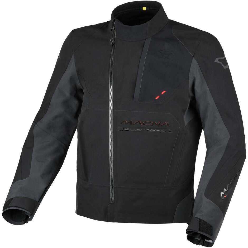 Veste de moto noire Macna Corvit