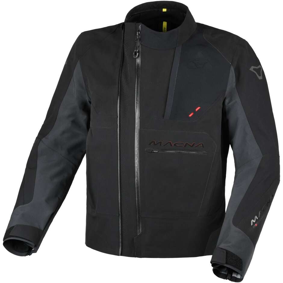 Veste de moto noire Macna Corvit