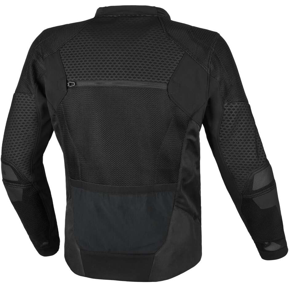 Veste de moto noire Macna Corvit