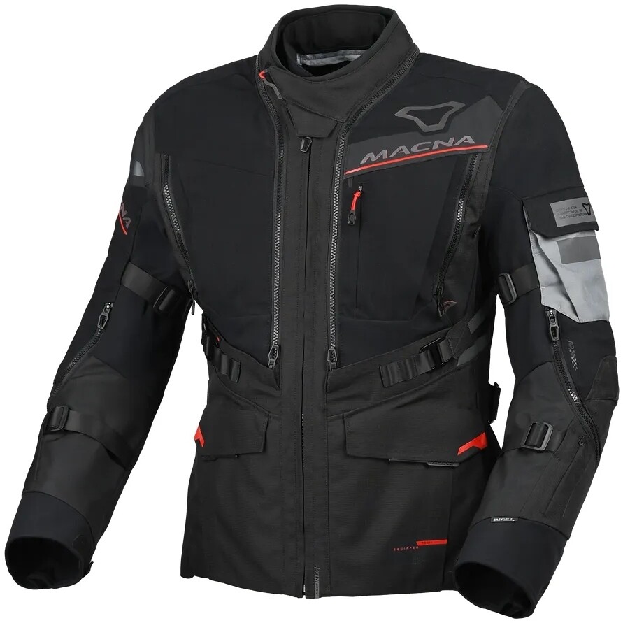 Veste de moto noire Macna Flexodus
