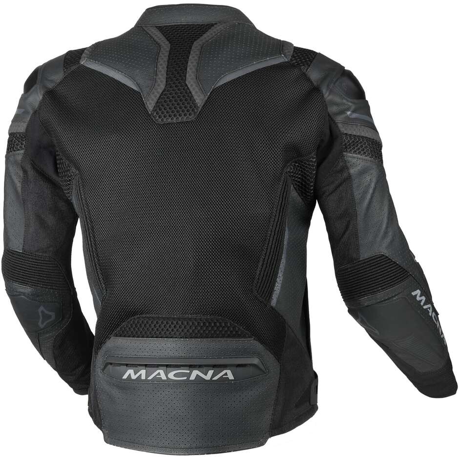 Veste de moto noire Macna Galvic