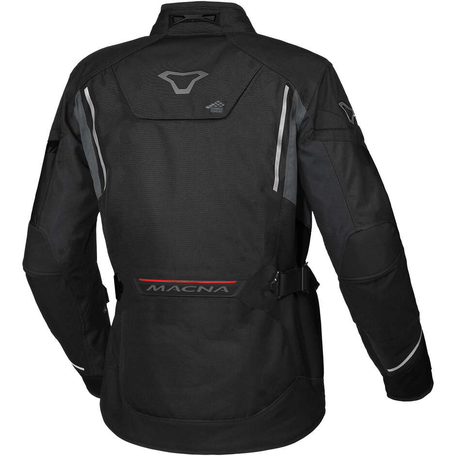 Veste de moto noire Macna Mundial