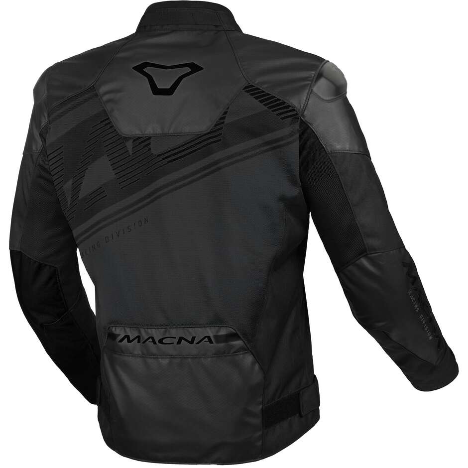 Veste de moto noire Macna Sevent