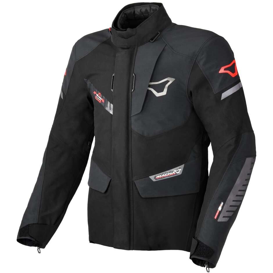 Veste de moto noire Macna Synchrone