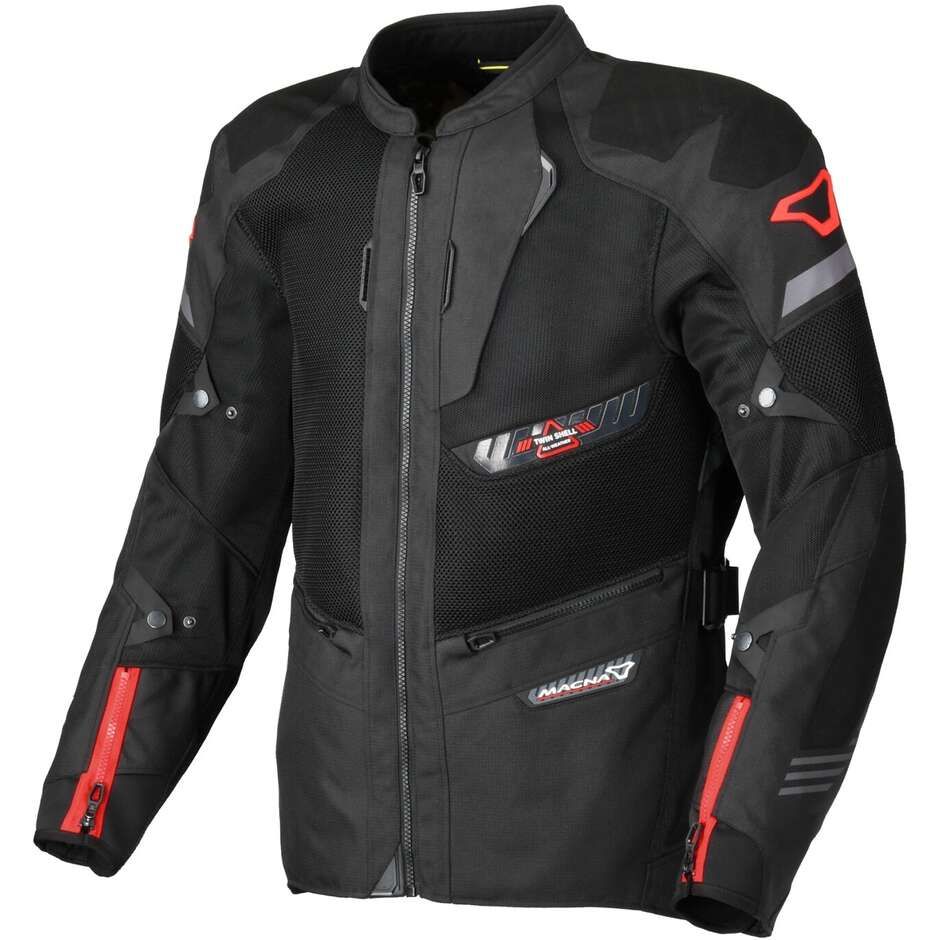 Veste de moto noire Macna Synchrone