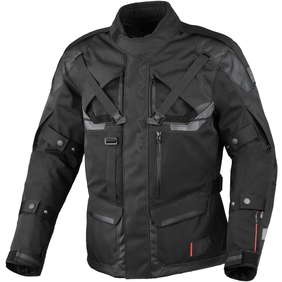 Veste de moto noire Macna Touros