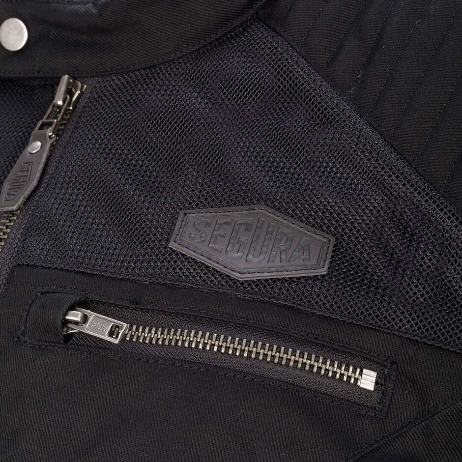 Veste de moto noire pour femme SEGURA LADY JILLY