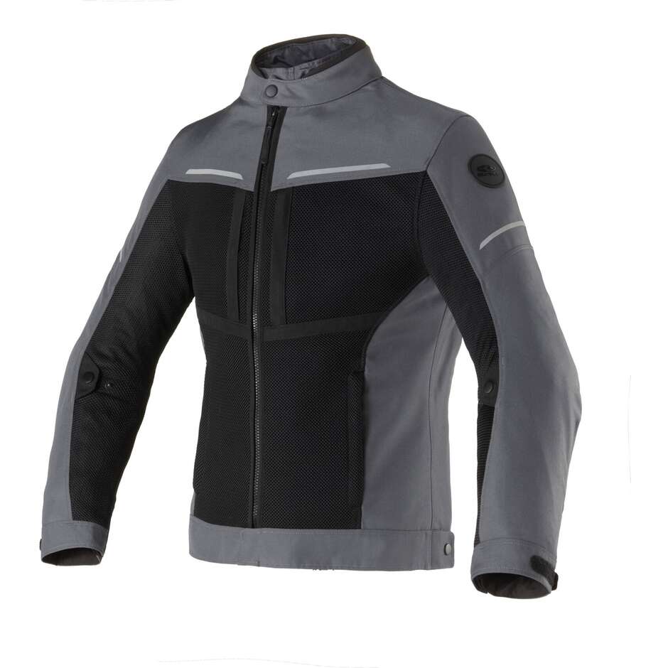 Veste de moto perforée Clover NETSTYLE 3 WP Noir Gris