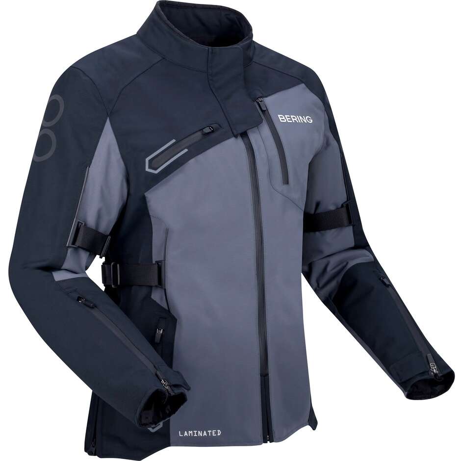 Veste de moto pour femme BERING LADY OXYGEN Noir/Gris