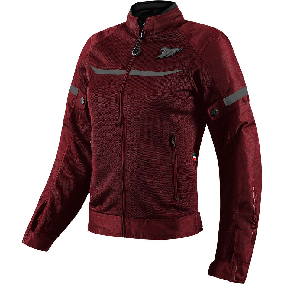 Veste de moto pour femme Seventy Degrees SD-JR30.2 MOJAVE rouge