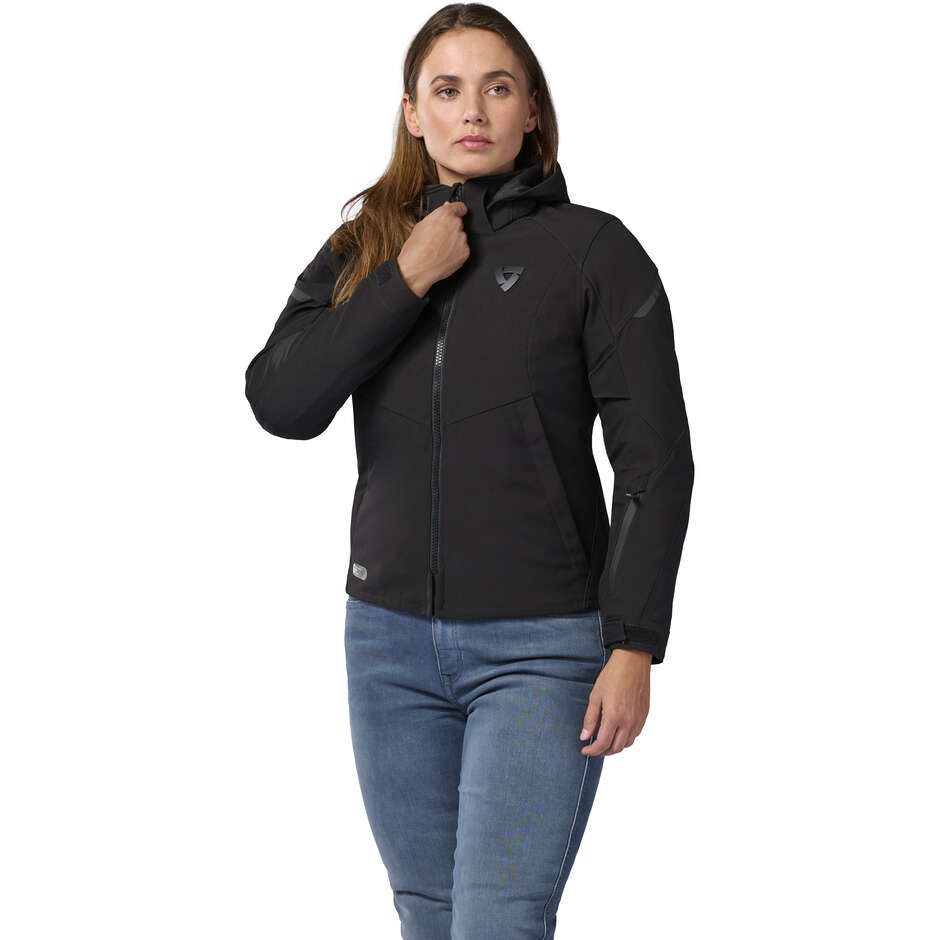 Veste de moto Rev'it Afterburn 2 H2O pour femme, noire