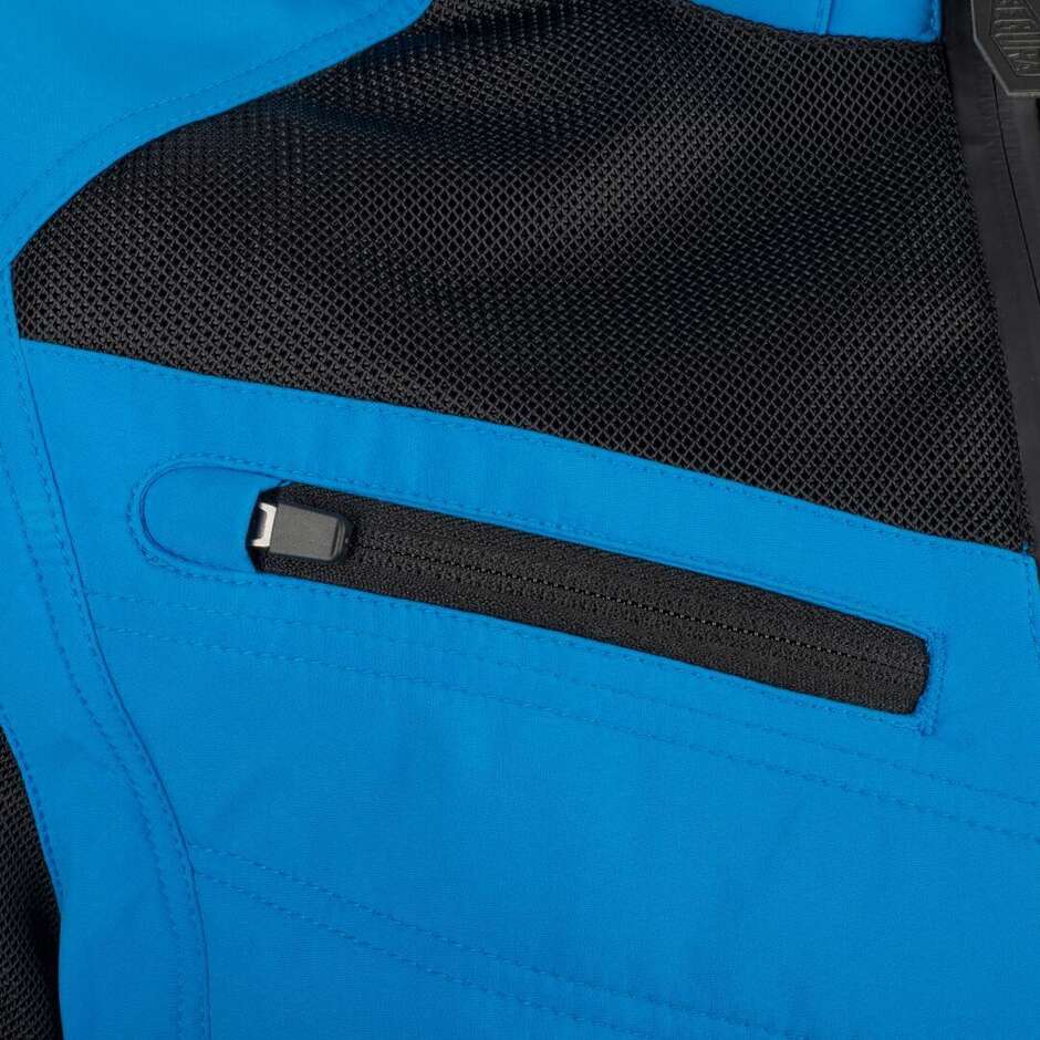 Veste de moto Segura NATCHO VENTED bleu orange