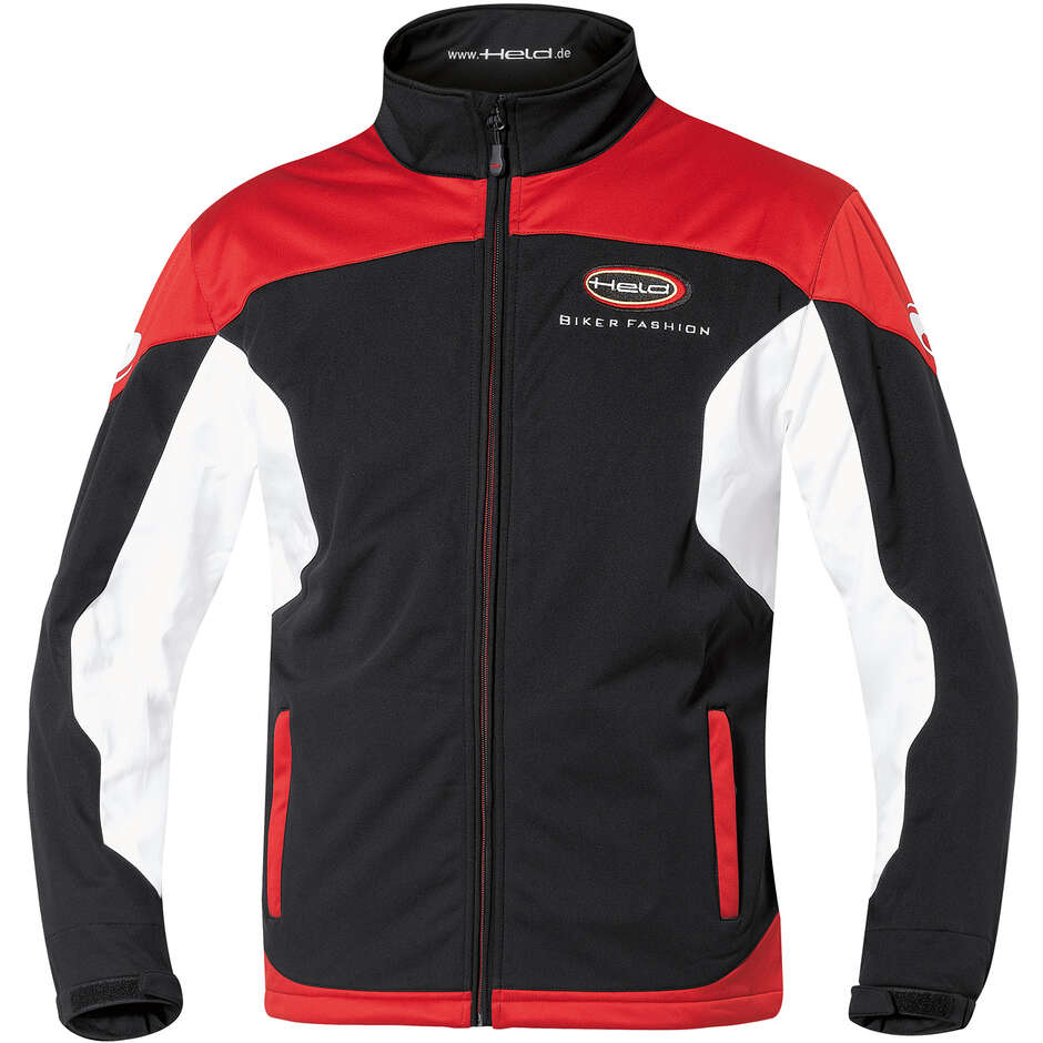 Veste de moto softshell Held noir rouge