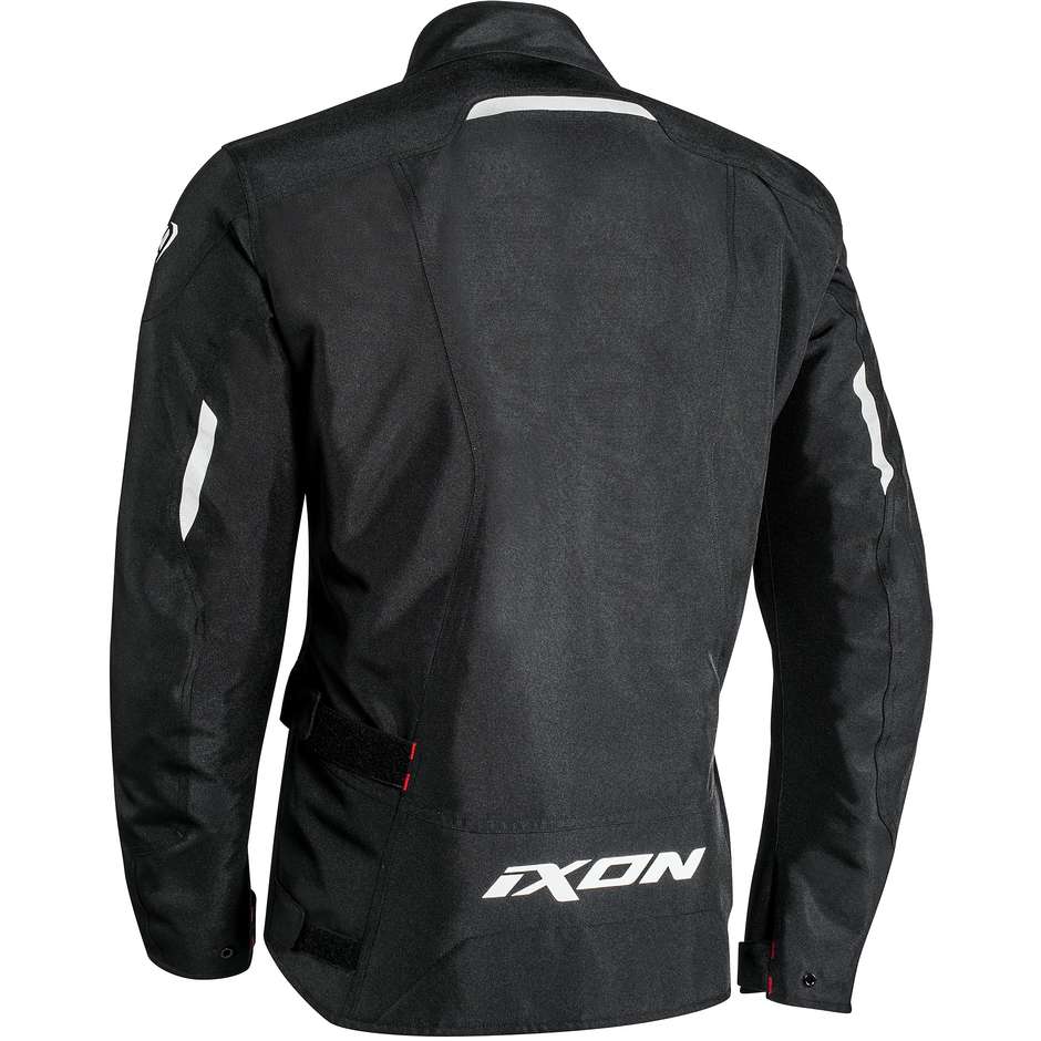 Veste de moto technique en tissu Ixon Summit 2 CE noir rouge