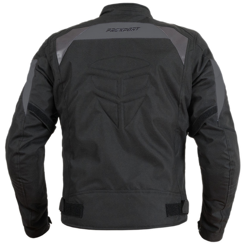 Veste de moto technique en tissu Prexport OASY  noir gris imperméable