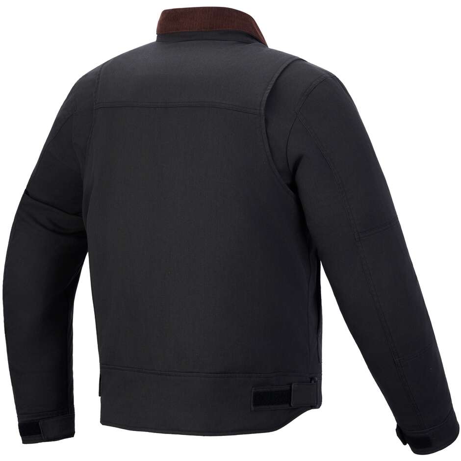 Veste de moto urbaine Alpinestars MUSTANG WP, anthracite marron foncé