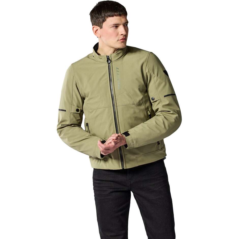 Veste de moto verte Rev'it Shade 2 H2O