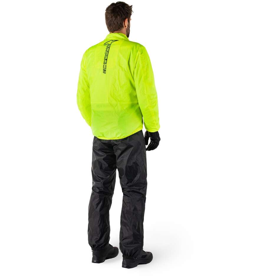 Veste de pluie moto Alpinestars HURRICANE RAIN V2 jaune fluo