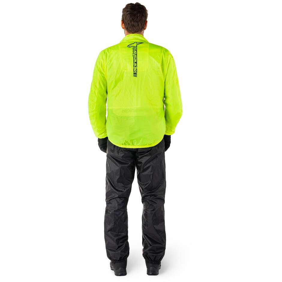 Veste de pluie moto Alpinestars HURRICANE RAIN V2 jaune fluo