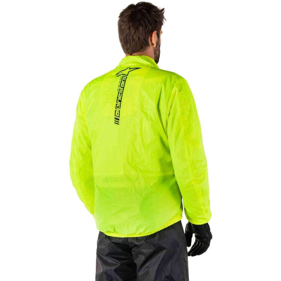 Veste de pluie moto Alpinestars HURRICANE RAIN V2 jaune fluo
