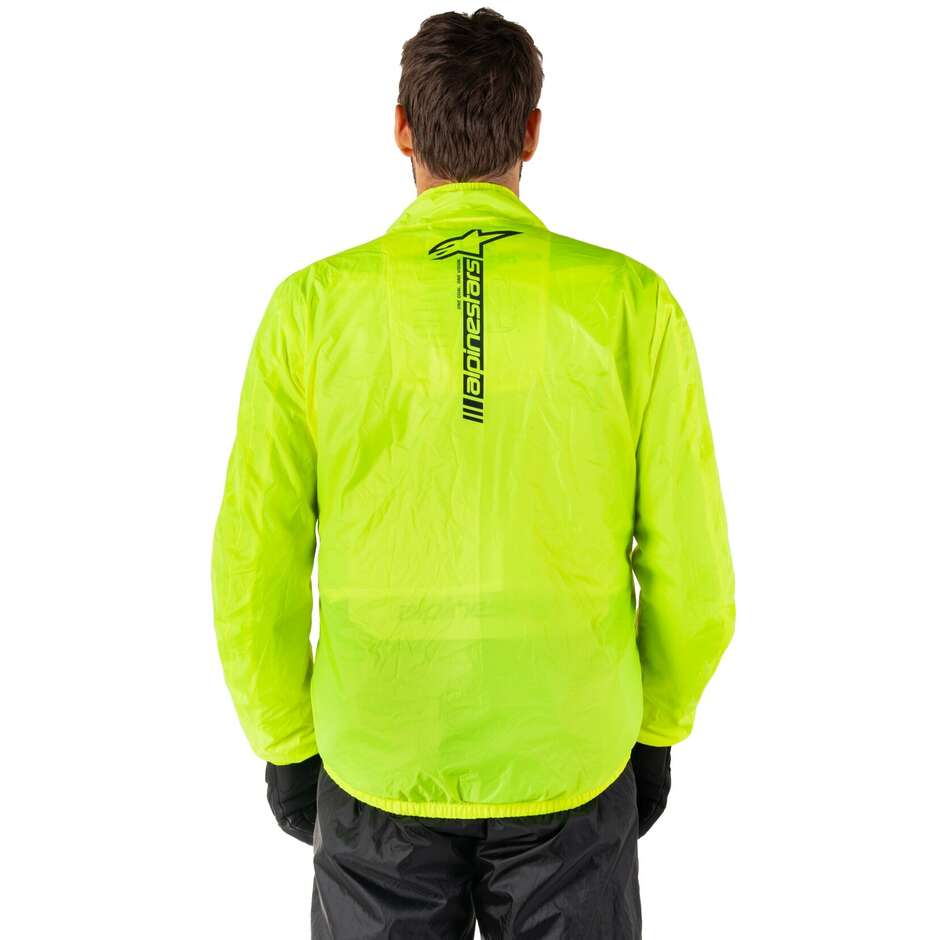 Veste de pluie moto Alpinestars HURRICANE RAIN V2 jaune fluo