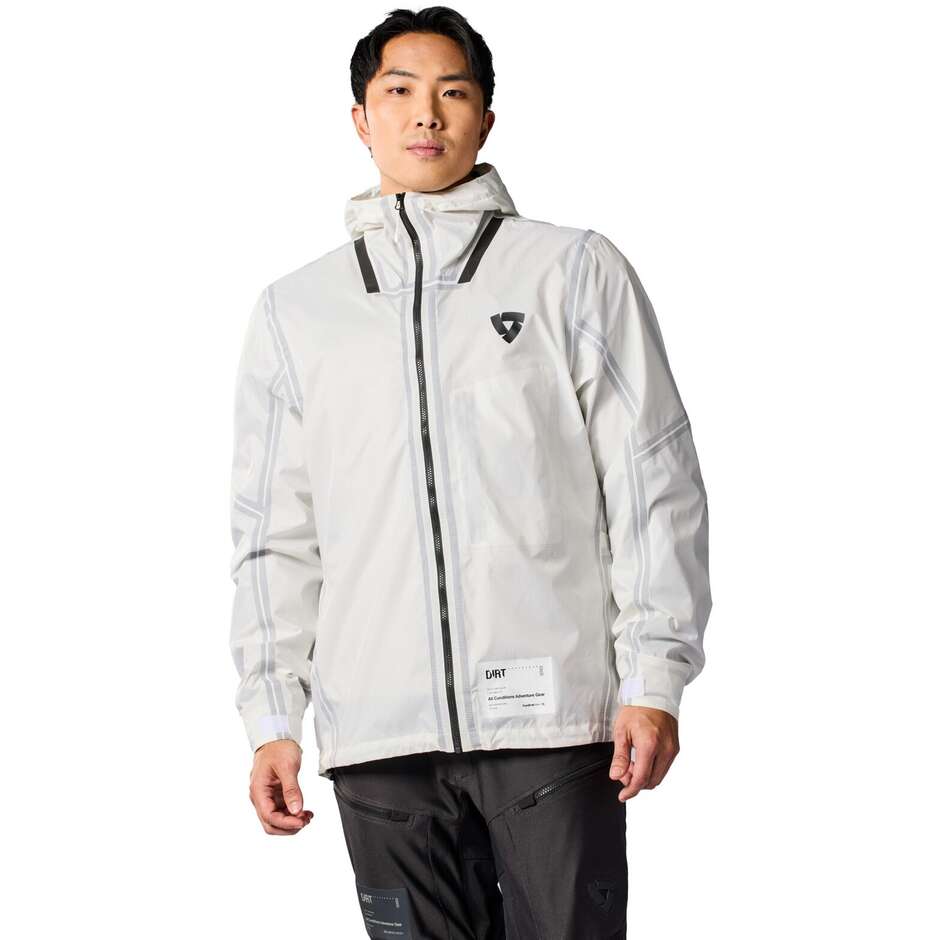 Veste de pluie moto Rev'it Barrier 2 H2O blanche