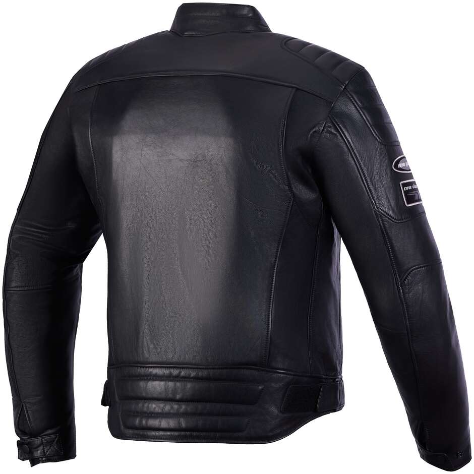 Veste en cuir Alpinestars REVERN noire