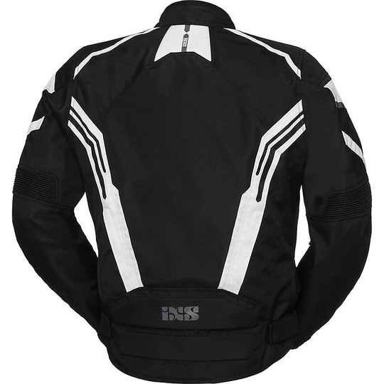 Veste en tissu moto IXS Sport RS-400-ST noir blanc